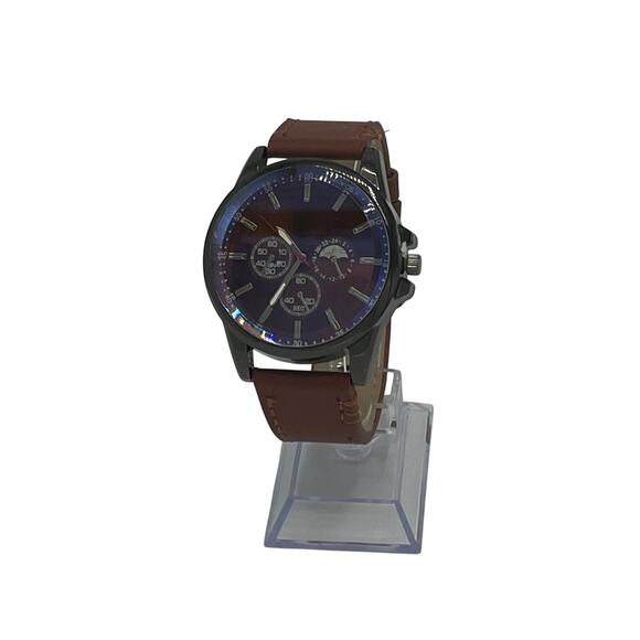 Fashion Quartz Movement Analog Watch in Brown/Slate - Picture 1 of 6